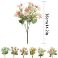 thumbnail image 3 of Xoxingysm Artificial Flowers Wedding Artificial Flowers: 7 Head Snowflake New Wild Chrysanthemum with Grass Artificial Flowers for Home Decoration, One Bunch of Artificial Flowers, 3 of 4