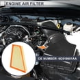 thumbnail image 2 of Filtro de aire del motor de automóvil Unique Bargains No.6G919601AA/6G919601AB para Ford Mondeo IV 2.0 TDCi (2007-) 103kW Elemento de filtro de aire de larga duración 1 Pcs, 2 of 7