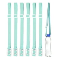 REGALWOVEN Water Bottle Lanyard, Holder Strap with Ring Buckle Clips for Outdoor Hiking Bean Green/White