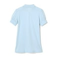 thumbnail image 2 of French Toast Toddler Girls School Uniform Short Sleeve Puff Sleeve Polo Shirt With Rhinestone Buttons, 2 of 2