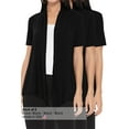thumbnail image 5 of Women's Casual Short Sleeve Loose Fit Solid Cardigan (Pack of 3), 5 of 5