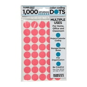 1,000 Color Coding Dots, Color Sticker dots, Blank Price Sticker, Office, Classroom , Moving & Art
