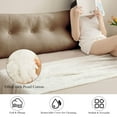thumbnail image 5 of Lovote Wedge Headboard Reading Pillow 39" x 15.7" x 4.7" Triangular Bolster Backrest Support Cushion for Bed, Sofa, Daybed, Camel, 5 of 6