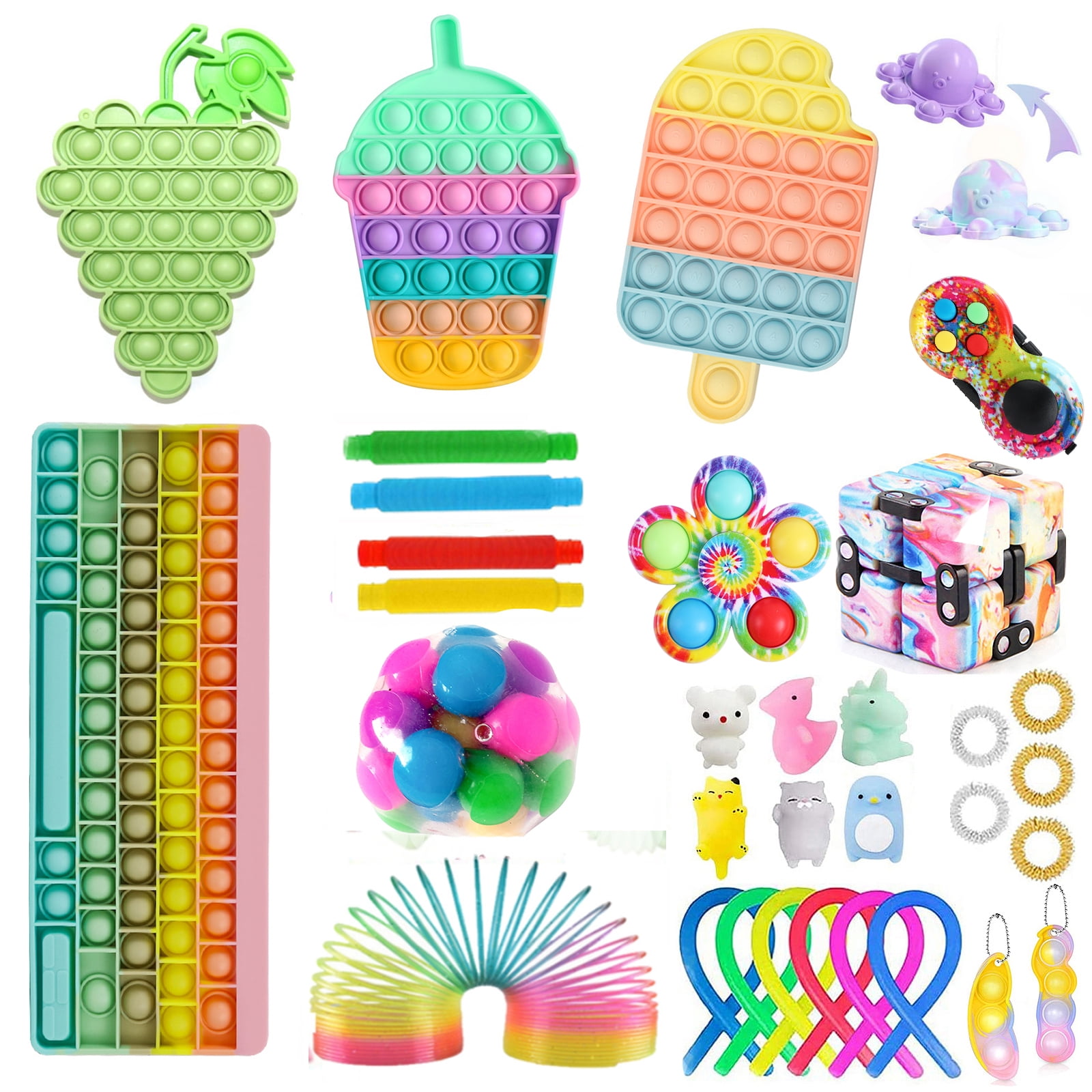 Biekopu Fidget Packs AntiAnxiety Tools,Big Fidget Toys, Cheap Big