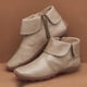 thumbnail image 2 of NECHOLOGY Botas Mujer Adulto Femenino Zapatos Botines mujer Moda mujer color sólido otoño cremallera plana botines cortos zapatos de punta redonda (Khaki, 8), 2 of 6