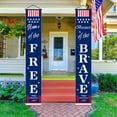 thumbnail image 4 of Outdoor Decoration - Hanging American Flag, Star Spangled Banner, Porch Sign - Patriot Day Decoration, Independence Day Decoration, 4 of 4