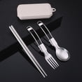 thumbnail image 5 of Lylong Foldable Camping Spoon Fork Chopsticks Flatware Camping Utensil Set Folding Picnic Cutlery Utensil Spoon Chopsticks Fork Set, 5 of 8