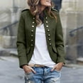 thumbnail image 6 of HTNBO Women's Vintage Open Front Slim Fit Button Dress Suit Blazer Jacket Casual Pocket Long Sleeve Jackets Coats, 6 of 6