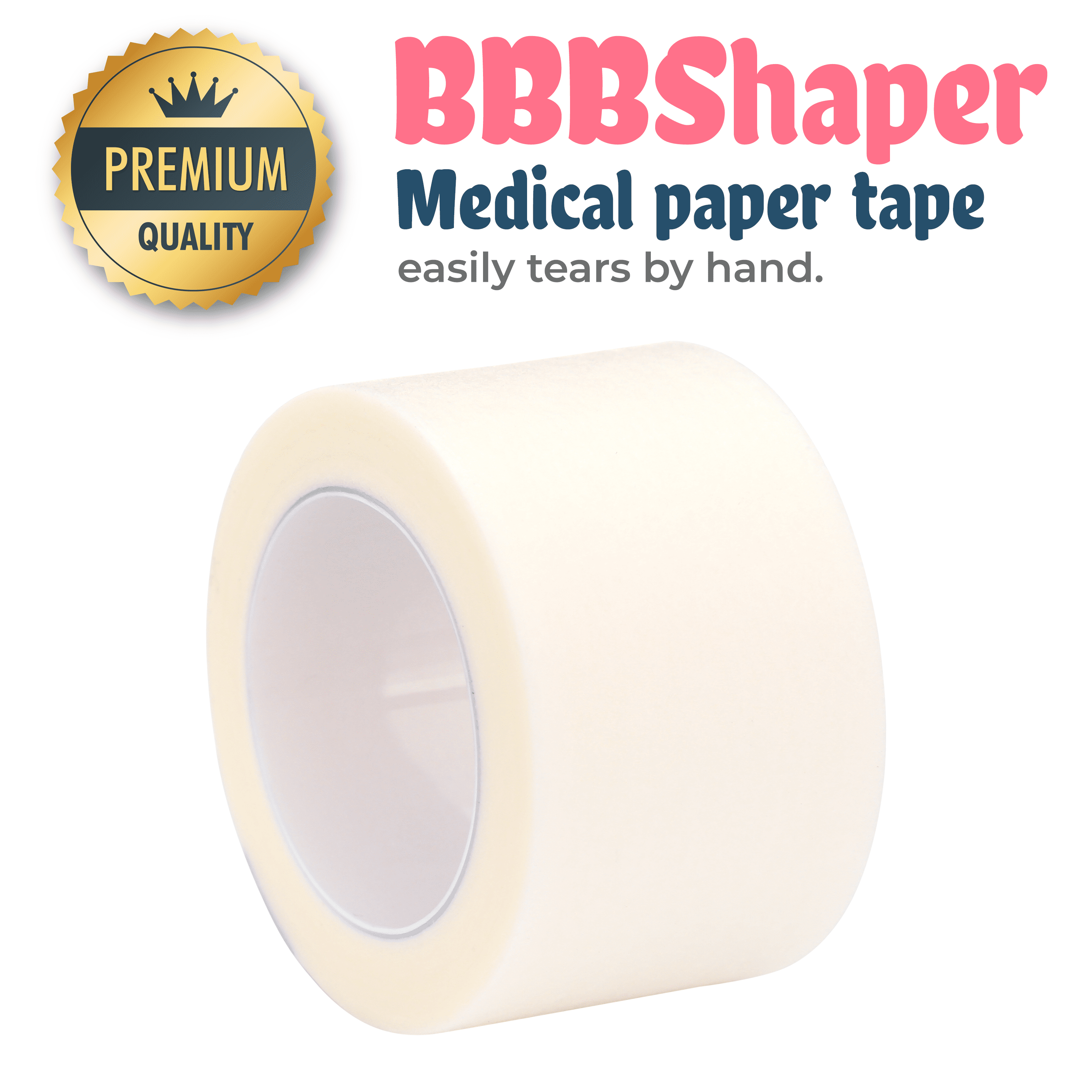 Paper Medical First Aid Surgical Tape 1 x 10 Yards [Pack of 12 Rolls] Lightweight Breathable Microporous Self Adhesive Latex Free Hypoallergenic