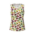 thumbnail image 6 of Sigee Colorful Fruits for Women's Workout Tank Top,Running Tank Tops,Sleeveless Gym ClothesLarge, 6 of 8