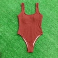 thumbnail image 6 of MSJUHEG Strapless Swimsuits for Women,Bandeau Bathing Suits,High Waisted Bikini Sets for Women,Push Up Bathing Suits for Women,V Neck,Ruched Push Up Bathing Suit,Push Up Swimsuits for Women Coffee S, 6 of 6