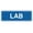 Blue, variant on Signs ByLITA New Standard Lab Sign (Red) - Small