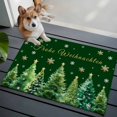 thumbnail image 3 of Entryway Rug 2'x3', Green Christmas Tree Small Rug for Kitchen Bathroom Door Mat Indoor Entrance, Xmas Trees Snowflake Farmhouse Non-Slip Area Rugs Floor Mats Carpet Front Door Rugs, 3 of 8