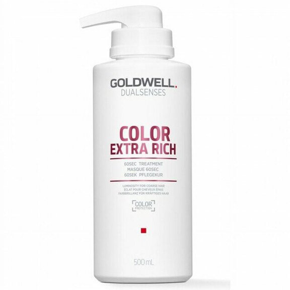 Goldwell Dual Senses Color Extra Rich - 60sec Treatment, 16.9 oz, Pack of 1 w/ Sleek Teasing Comb