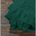 thumbnail image 4 of D.N.G. BEDDINGS 3 Piece 100% Egyptian Cotton Circle Ruffle Comforter Set, 550 GSM Filled Microfiber - King/Cal-King Size, Teal Green Color - 800 Thread Count, 4 of 5