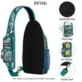 thumbnail image 4 of Geometric Boho Sling Backpack Abstract Pattern Lightweight Daypack for Outdoor Trips, 4 of 6