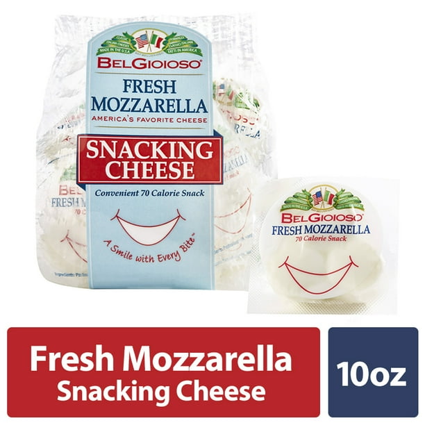 BelGioioso Fresh Mozzarella Snacking Cheese, Specialty Cheese Packs, 10 Oz