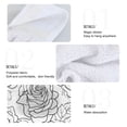 thumbnail image 4 of Haosy 2 Pack Kitchen Wash Cloths with Hanging Loops Absorbent Absorbent Quick Drying Hand Towels, Lines Roses, 4 of 7