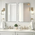 thumbnail image 3 of Matte Framed Rectangle Wall Mirror - 24"L x 36"W Silver, 3 of 5