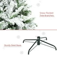 thumbnail image 3 of GVN Christmas Tree, Modern Christmas Tree,9' Tall Unlit Snow Flocked Pine Artificial Christmas Tree with Realistic Branches, Green, 3 of 6
