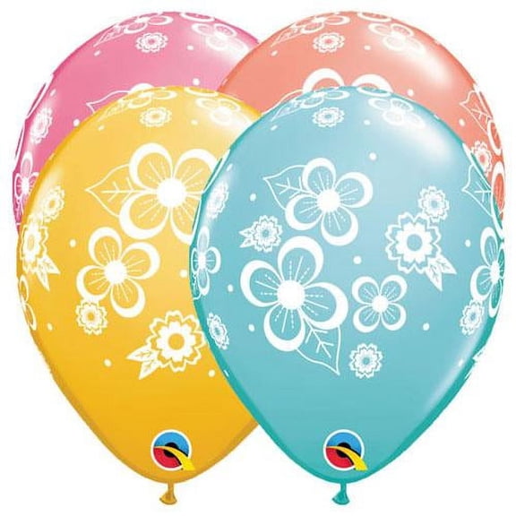 LOONBALLOON Flowers Balloons, 11″ FLORAL BLOSSOMS