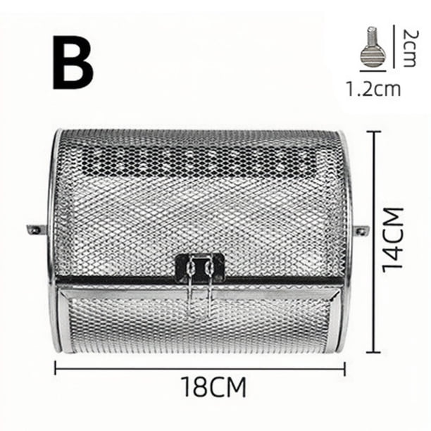 Estante de Barbacoa Cilíndrica de Malla Del Estante de Acero Inoxidable para Barbacoa Al Aire Libre