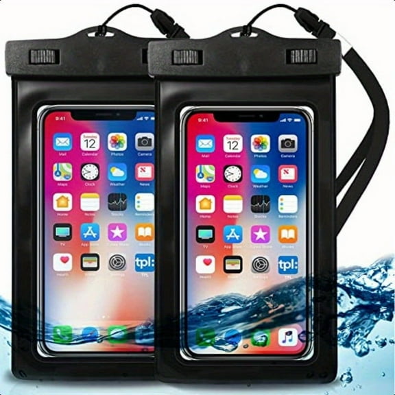 EcoGear FX Waterproof Phone Case Underwater Cell Phone Dry Bag Pouch for iPhone 13 12 Pro Max 11 XS XR X for galaxy Pixel Srkeling Cruise Ship Kayaking 2Pack