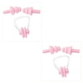 thumbnail image 4 of pitrice Pince-Nez Étanche Bouchon d'Oreille de Natation Sports Nautiques pour Protection Protecteur d'Oreille Rose 2 Ensembles, 4 of 6