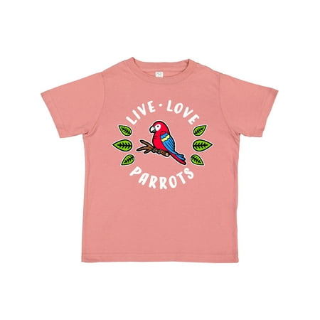 

Inktastic Live Love Parrots Gift Toddler Boy or Toddler Girl T-Shirt