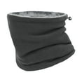thumbnail image 1 of Polaina de cuello de invierno térmica, resistente al viento, ajustable, para adultos, bufanda multiusos Gris oscuro, 1 of 9