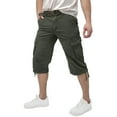 thumbnail image 3 of X RAY JEANS Mens Belted 18" Inseam Below Knee Long Cargo Shorts, Charcoal, 44, 3 of 9