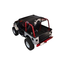 SPIDERWEBSHADE Jeep Wrangler Mesh Shade Top Sunshade UV Protection Accessory USA Made with 5 Year Warranty for Your TJ (1997-2006)