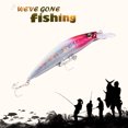 thumbnail image 1 of Minnow Señuelos de pesca 3D Eyes Bait 10.5cm 25.4g Hundimiento Wobbler Carp Bass Tackle Tmvgtek Para estrenar, 1 of 8
