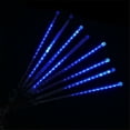 thumbnail image 1 of Luz LED solar con lluvia de meteoritos para festivales, jardín, resistente al agua, 8 tubos, 144 LED, decoración para bodas y Navidad, 1 of 5