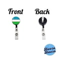 thumbnail image 3 of Uzbekistan Country Flag Retractable Reel ID Badge Key Card Name Tag Holder with Clip, 3 of 7