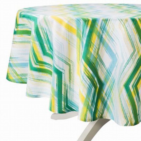 UPC 639725658533 product image for Room Essentials Blue Green Yellow Geometric Tablecloth Fabric Table Cloth 60x84 | upcitemdb.com