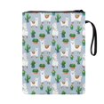 thumbnail image 2 of HELLHERO Cactus and Lamb Pattern Classic Book Sleeve with Waterproof Pocket Polyester Fabric Bible Carrier Tote Bag for Hardcover Books Men 11.42 x 8.66 Inch, 2 of 8