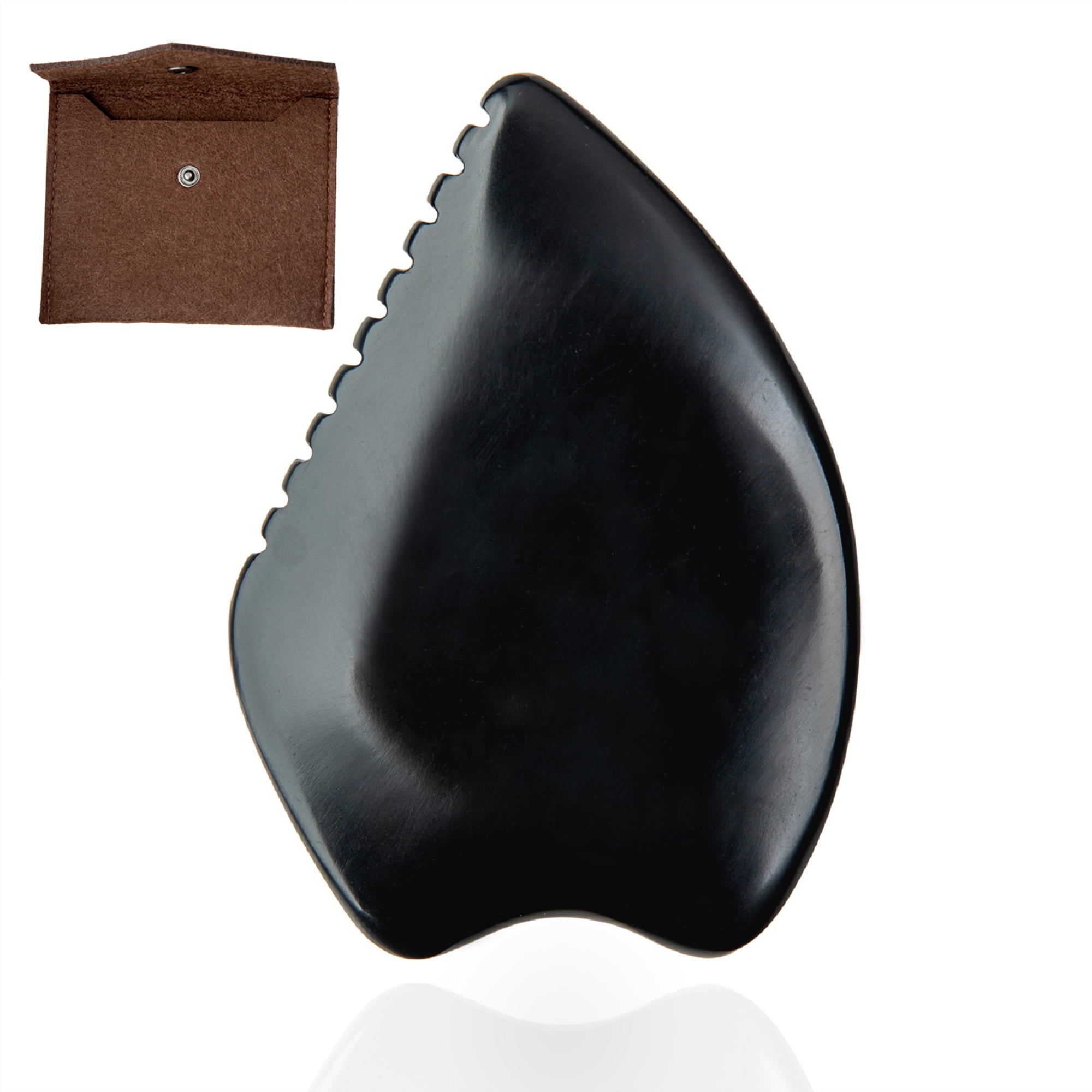 Gua Sha Facial Body Massage Tools,Gua Sha Scraping Massage Tools Bian Stone Traditional Massage Tool Traditional Scraper Tool Black
