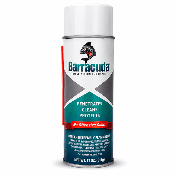 Barracuda™ Triple Action Lubricant - Rust Remover and Rustproofer, Metal Corrosion Reducer & Cleaner, Frees Seized Fasteners & Bolts, Door Hinge & Lock Lubricant Spray (11 oz, Pack of 1)