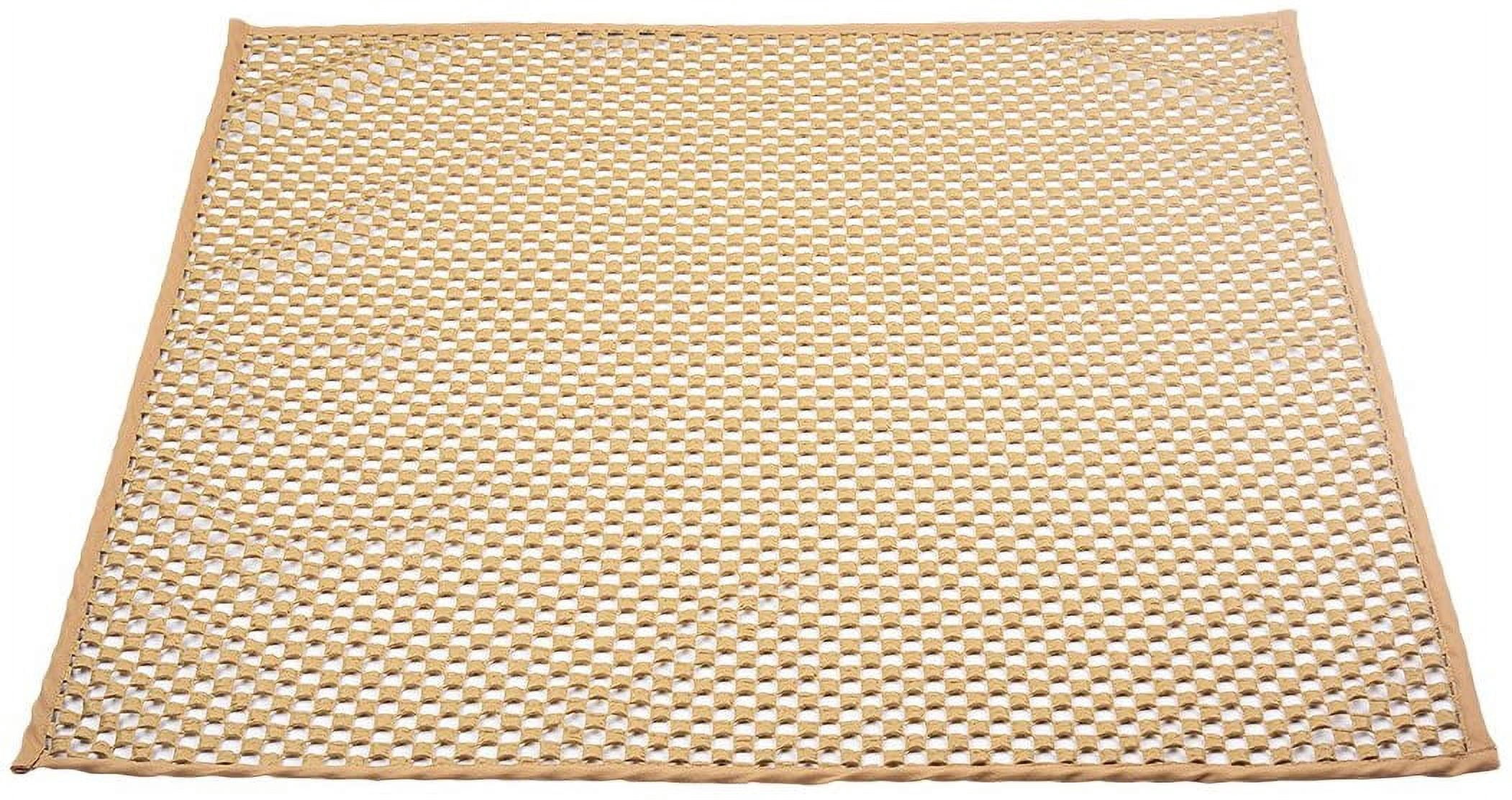 Non Slip Couch Cushion Grip Pad - 6 Pack Brown Square Underlay for Sofa Furniture