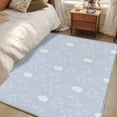 thumbnail image 4 of 3'x5' Area Rugs, Easter Rabbits Indoor Outdoor Area Rug for Living Room Bedroom, Cartoon Bunny Eggs Animal Blue Washable Bathroom Rugs Kitchen Floor Carpet Mats Home Decor Aesthetic, 4 of 8