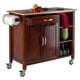 thumbnail image 2 of Ergode Mabel Utility Carrito de cocina, natural y nogal Ergode 94843-VV, 2 of 2