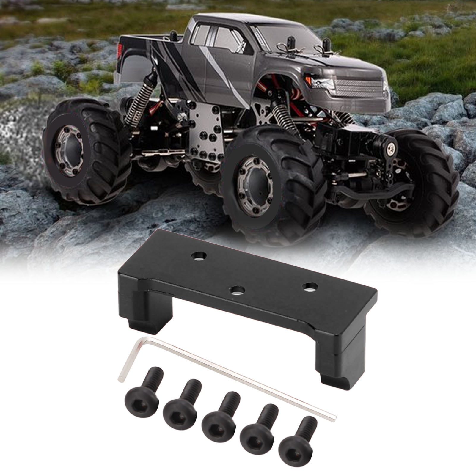 Demonsen RC Servo Mount for HBX Servo Mount Bracket Aluminum Servo Plate Metal Servo Mount for HBX 2098B 1 24 RC Crawler Car Upgrade Part