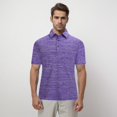 thumbnail image 2 of Yindaity Mens Golf Shirt Moisture Wicking Quick-Dry Short Sleeve Casual Polo Shirts for Men Purple,M, 2 of 4