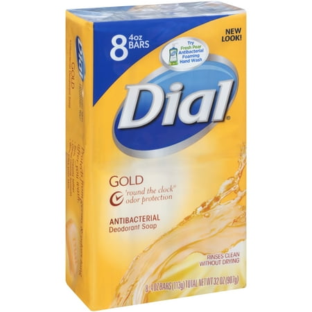 Dial? Gold Antibacterial Deodorant Soap 8-4 oz. Bars