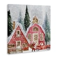 thumbnail image 3 of Stupell Industries Red Barn Santa Delivery Canvas Wall Art design by Jesse Keith, 36 x 36, 3 of 7