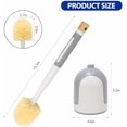 thumbnail image 2 of Toilet Brush and Holder Set, Reusable Bathroom Cleaning Supplies with Cleaners Dispenser, Toilet Bowl Brush with Solid Handle and Durable Bristles for Bathroom Cleaning, 2 of 6