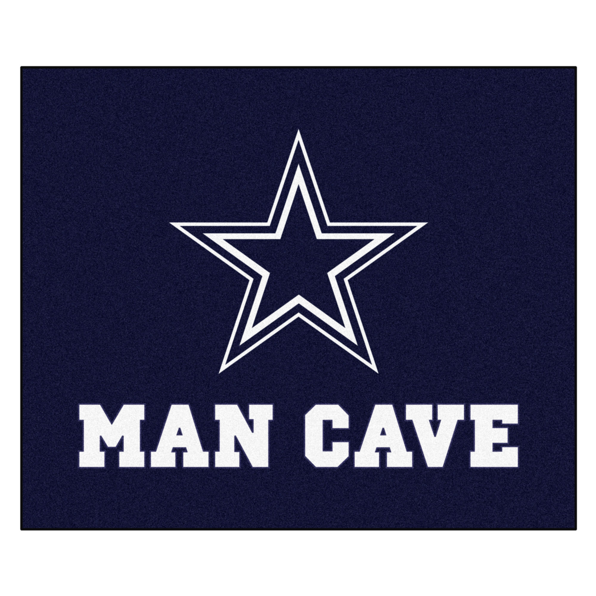 NFL Dallas Cowboys Man Cave Tailgater Rug 5'x6'