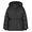 Black, variant on Girls Winter Coat Quilted Puffer Jacket with Detachable Hood Heart Buckle Waist Belt for 7-14 Years