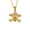 Gold-B, variant on Crystal Rhinestones Skull Pendant Necklace for Halloween & Punk Rock - Gold-C